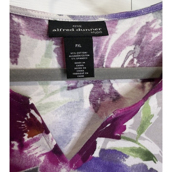 Alfred Dunner Womens Floral Top Size PXL Forest Fairy Indie Romantic Cottagecore - Picture 3 of 9